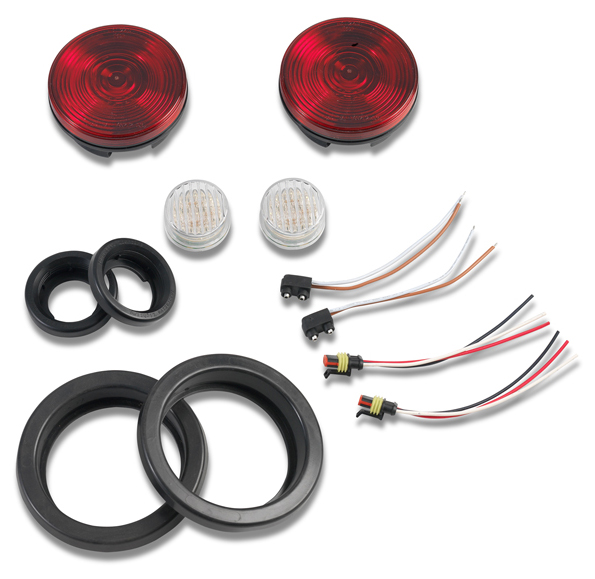 Warrior Products Universal LED Light Kits - Led Light Kit 4" Tail & 2" Reverse Combo(Pair) - Click Image to Close