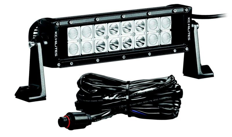 KC HiLiTES C-Series LED - 10" Bar Combo Spot / Spread - Black - Click Image to Close