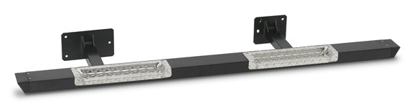 Warrior Products FJ Cruiser 2007-2014 Rock Bars / Nerf Bar Black Diamond Step Plate - Click Image to Close