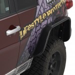 Warrior Products 2007-2014 Toyota FJ Cruiser Rear Tube Fender Flares (pair) - Click Image to Close