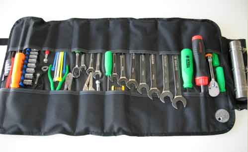 Wrench Roll, with Rubber Handle