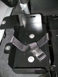 Military water can tray and mounting bracket, driver. 97-06 TJ