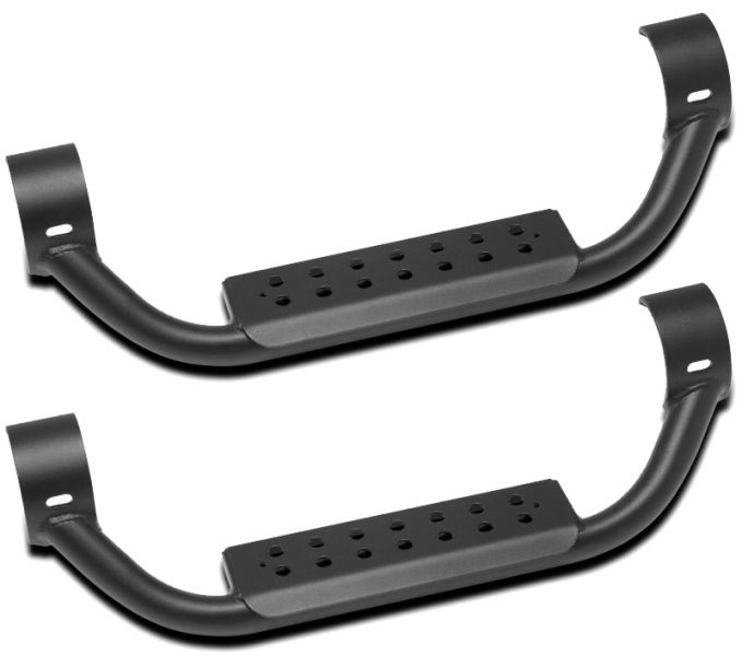 Warrior Products Universal Knight Guard 3″ Drop Nerf Bar Steps (Pair) - Click Image to Close