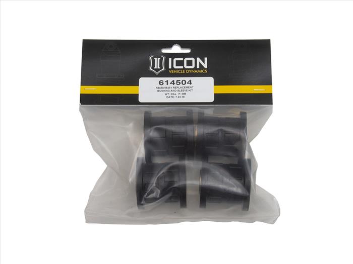 Icon 614504 Replacement Bushing And Sleeve Kit For 58450 And 58451 Control Arms - Click Image to Close