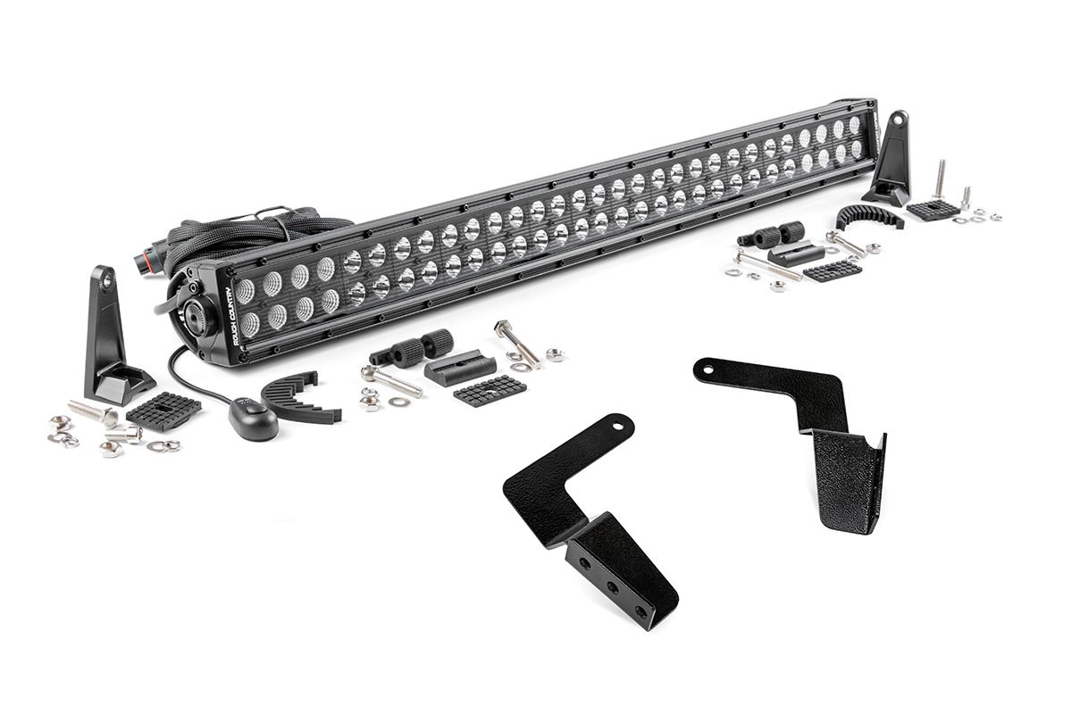 Rough Country 30in LED Bumper Kit - Black Series 07-14 FJ Cruiser - Click Image to Close