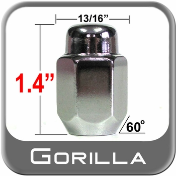 Gorilla 71137 Acorn Style Lug Nuts - Click Image to Close