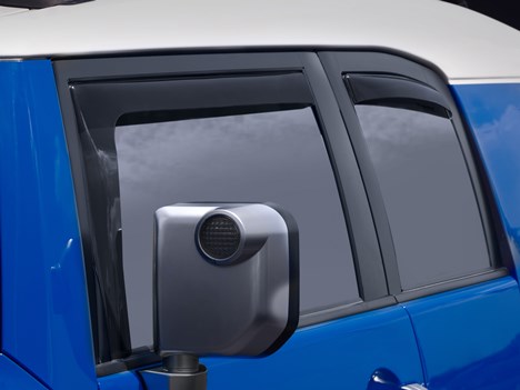 WeatherTech FJ Cruiser Side Window Deflectors - Front & Rear Set - Click Image to Close