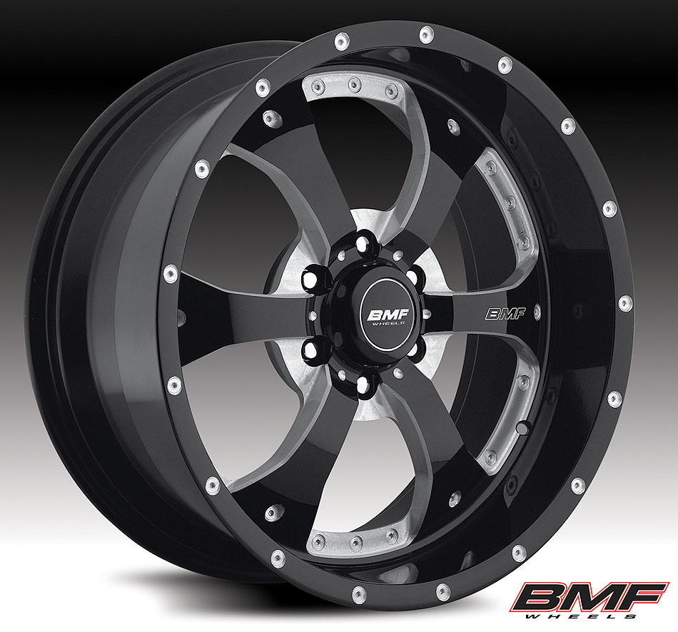 BMF Wheels Novakane Black 88 & Up GM 1/2 Ton & 1995.5 & Up Tacoma