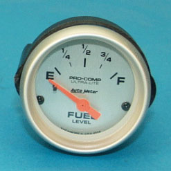 Gauge kit for FJ Cruiser auxillary fuel tank. Silver Series Gauge