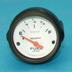 Gauge kit for FJ Cruiser auxillary fuel tank. Black Phantom Series gauge.