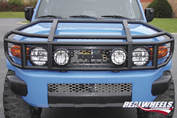 Real Wheels Over-the-Top, Wrap Around Brush Guard With Inserts - Click Image to Close