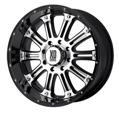 XD Series XD795 Hoss Wheel - Black With Machined Face - 17x9; 4.53BS 12mm XD Series XD795 Hoss Wheel - Black With Machined Face - 17x9; 4.53BS 12mm