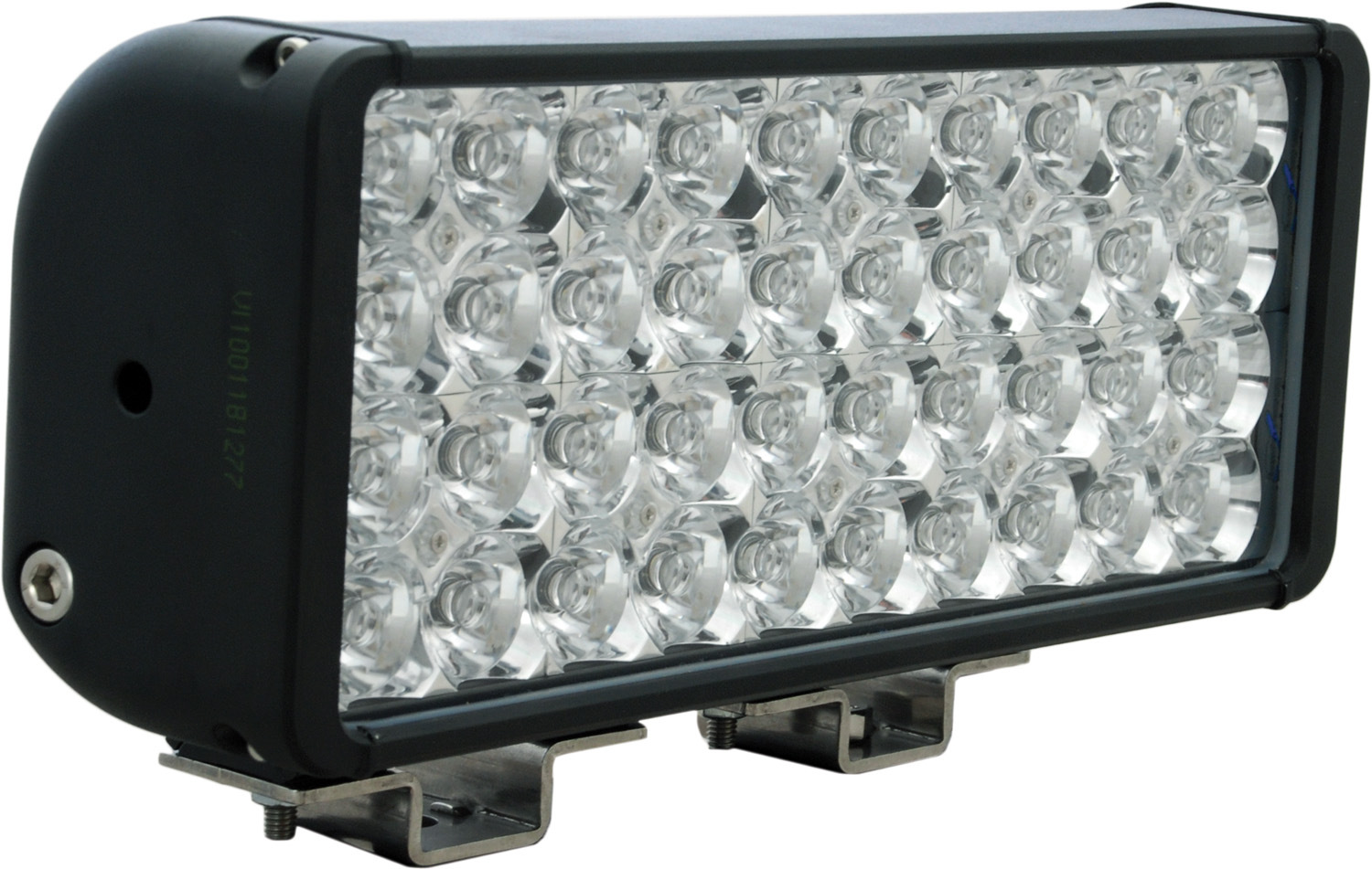 12" XMITTER DOUBLE BAR BLACK 40 3W LED'S EURO - Click Image to Close