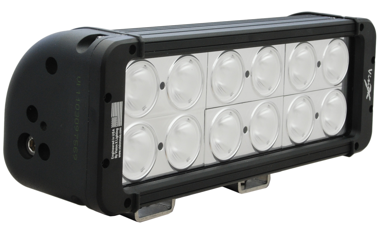 11" EVO PRIME DOUBLE LED BAR BLACK 12 10W LED'S NARROW - Click Image to Close