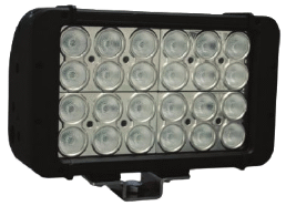 18" XMITTER PRIME DOUBLE STACK LED BAR BLACK SIXTY 3-WATT LED'S 10 DEGREE NARROW BEAM - Click Image to Close