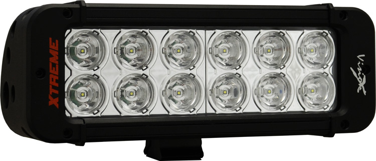 8" Xmitter Prime Xtreme LED Bar Black Twelve 5-Watt LED's 10 Degree Narrow Beam - Click Image to Close