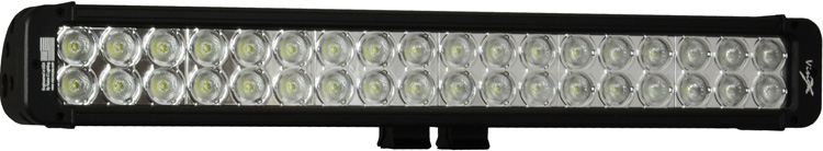 21" Xmitter Prime Xtreme LED Bar Black Thirty Six 5-Watt LED's 10 Degree Narrow Beam - Click Image to Close
