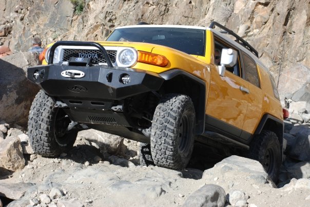 Expedition One Standard Trail Series Front Bumper with Hoop for FJ Cruiser - Click Image to Close