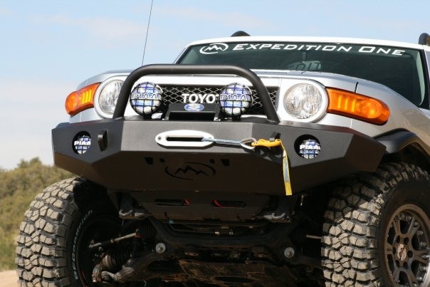 Expedition One Standard Trail Series Front Bumper with Hoop for FJ Cruiser