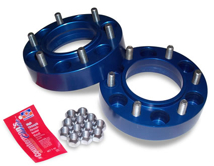 SpiderTrax 1.25" Thick Wheel Spacers - BLUE