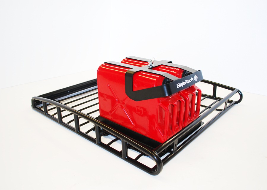 Baja Rack Fuel Can holder for two 5 Gal Cans - Click Image to Close