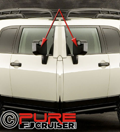 Trail Teams Edition Black Mirrors - Both RIGHT and LEFT Mirrors - Click Image to Close