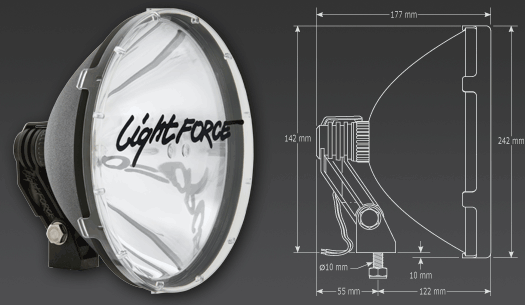Light Force 240 Blitz Driving Light 