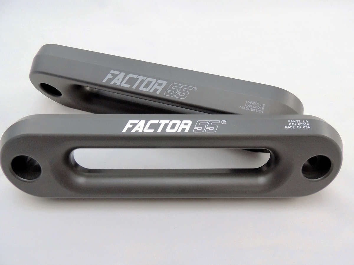 Factor 55 Hawse Fairlead 1.5 Inch Thick Gun Metal Gray Factor 55 - Click Image to Close