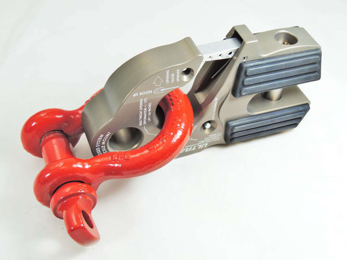 Factor 55 UltraHook Winch Hook W/Shackle Mount Gray Factor 55 - Click Image to Close