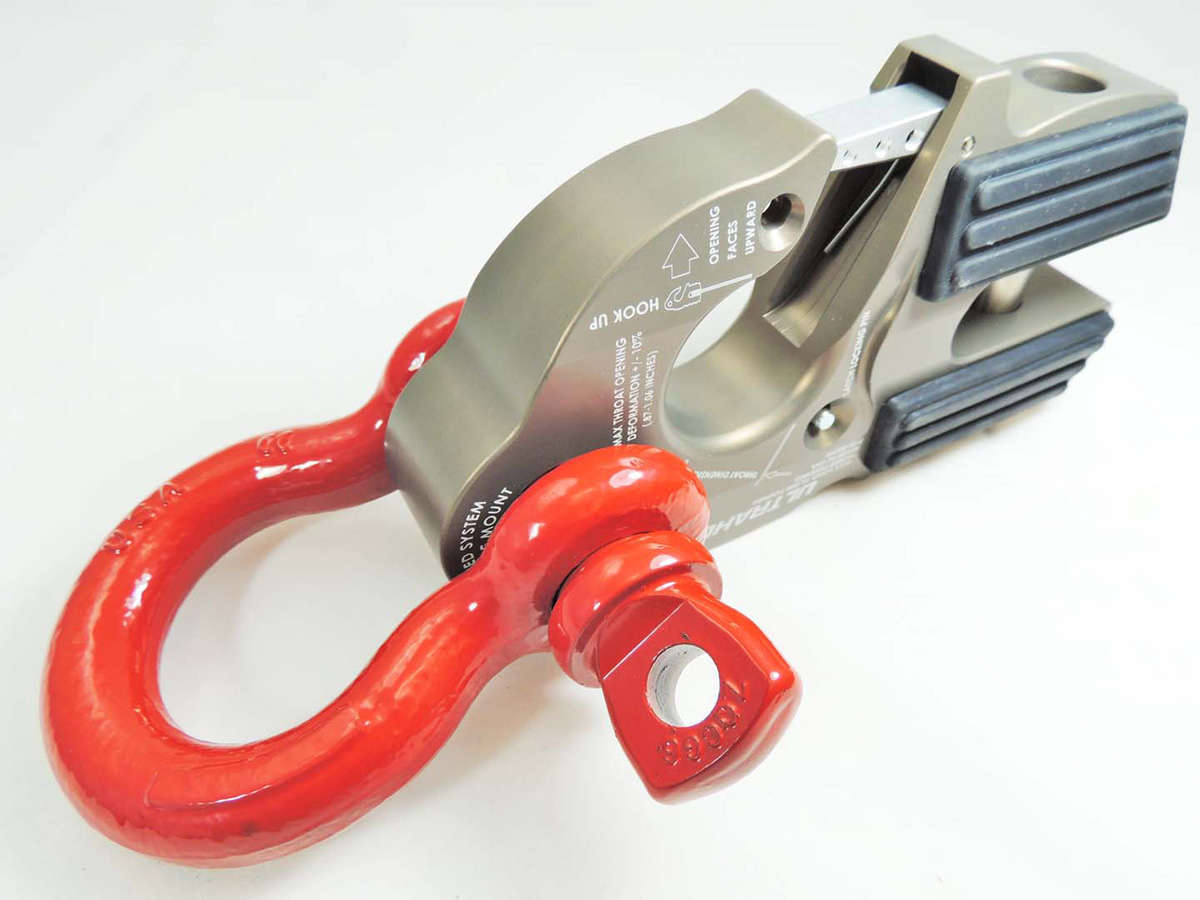 Factor 55 UltraHook Winch Hook W/Shackle Mount Gray Factor 55