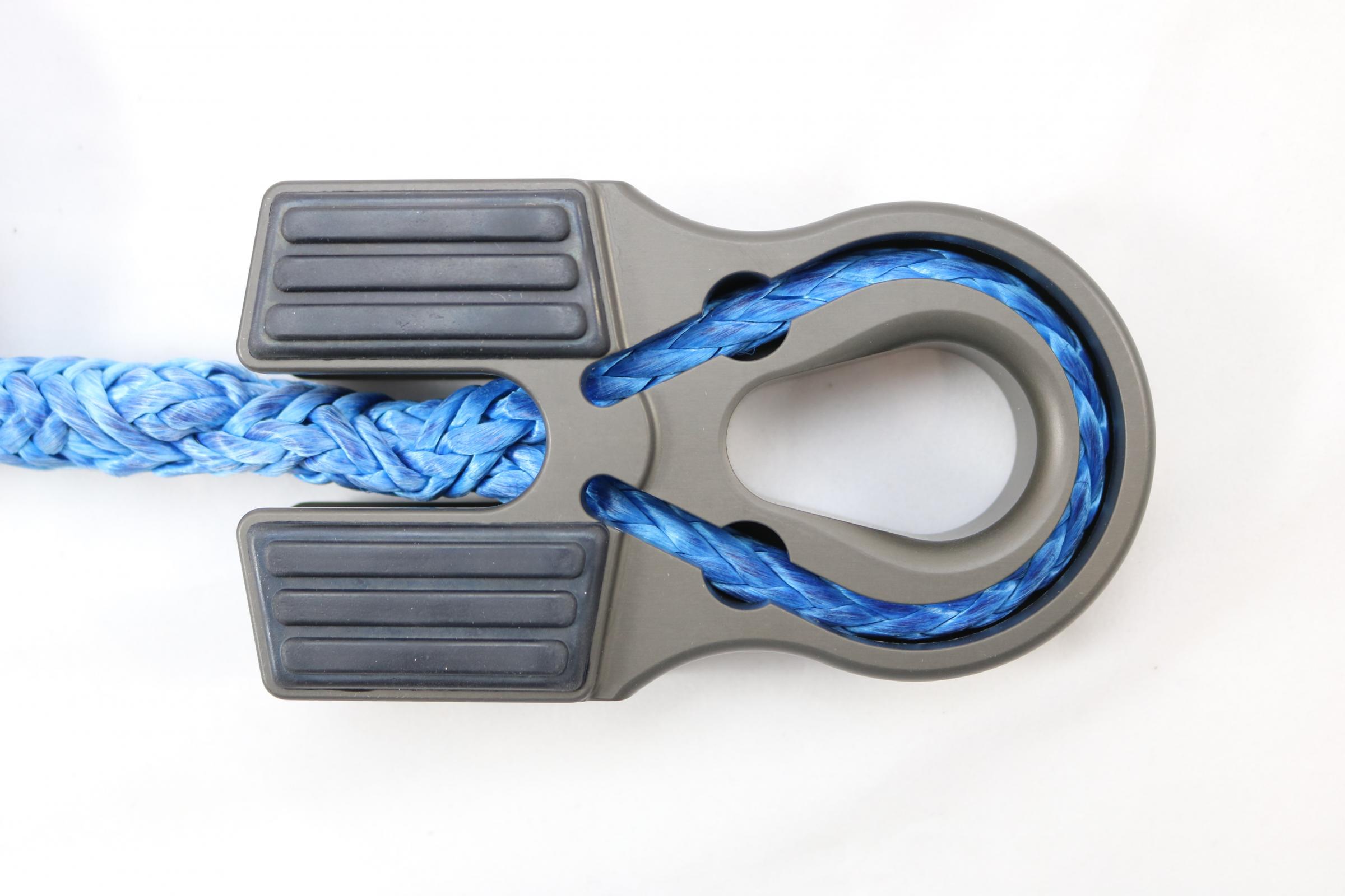 Factor 55 Winch Line Shackle Mount Splice On Foldable Gray Factor 55 - Click Image to Close