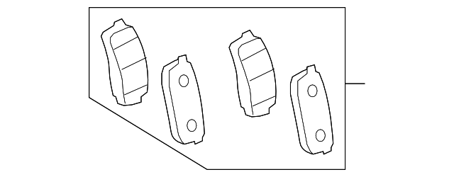 Rear Brake Pads - Toyota (04466-60090)