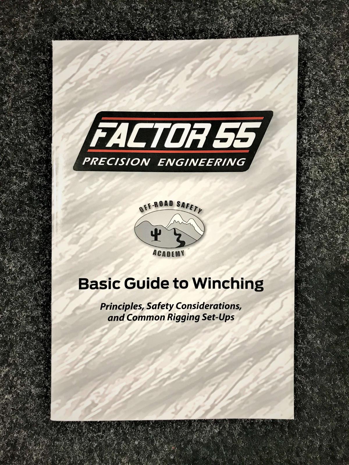 Factor 55 Basic Guide To Winching Manual Factor 55