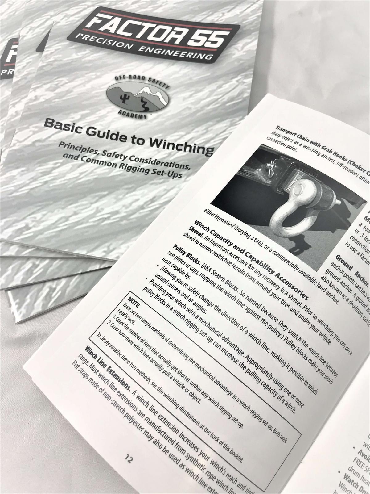 Factor 55 Basic Guide To Winching Manual Factor 55