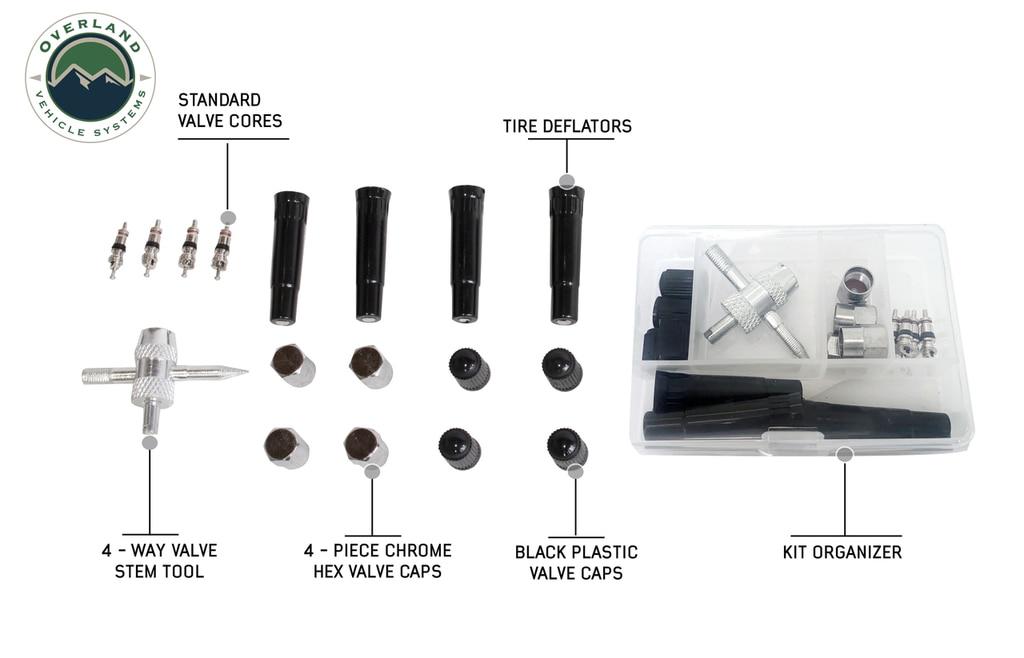 Overland Vehicle Systems Tire Plug Repair Kit 53 Piece Off Road Grade Truck, Jeep Off Road, RV, Trailers