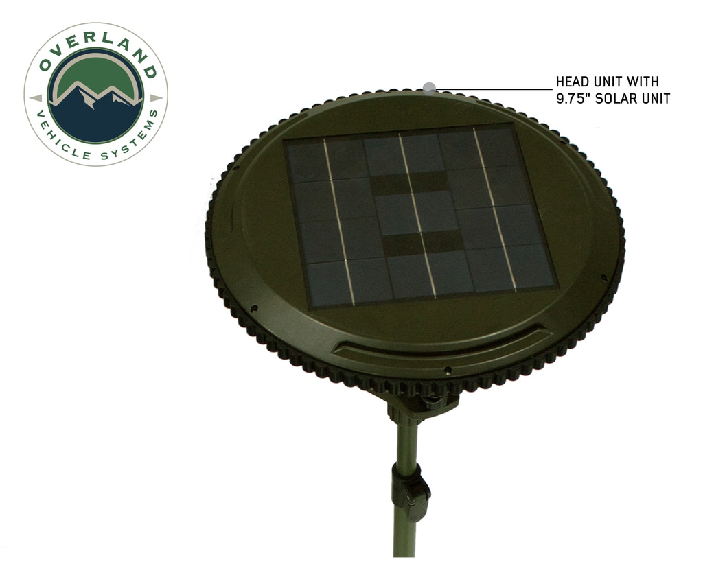 Overland Vehicle Systems Solar Camping Light Pods & Speaker Universal Wild Land - Click Image to Close