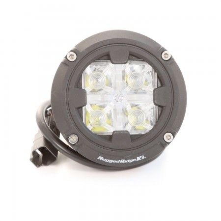KC HiLiTES 152 Apollo Pro 6" 100W Fog Light System - Black Housing, Halogen, Complete Wiring Kit