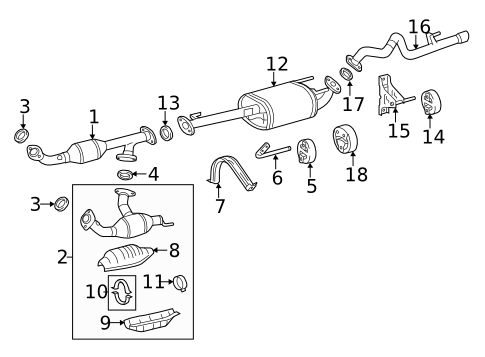 FJ Cruiser Front Pipe with Catalytic Converter 2007-2009 DRIVER SIDE - Click Image to Close