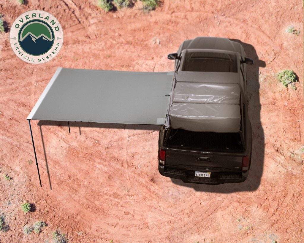 Overland Vehicle Systems Awning 2.0-6.5 Foot With Black Cover Universal Nomadic - Click Image to Close