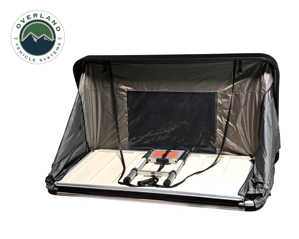 Overland Vehicle Systems Bushveld Hard Shell Roof Top Tent - Click Image to Close