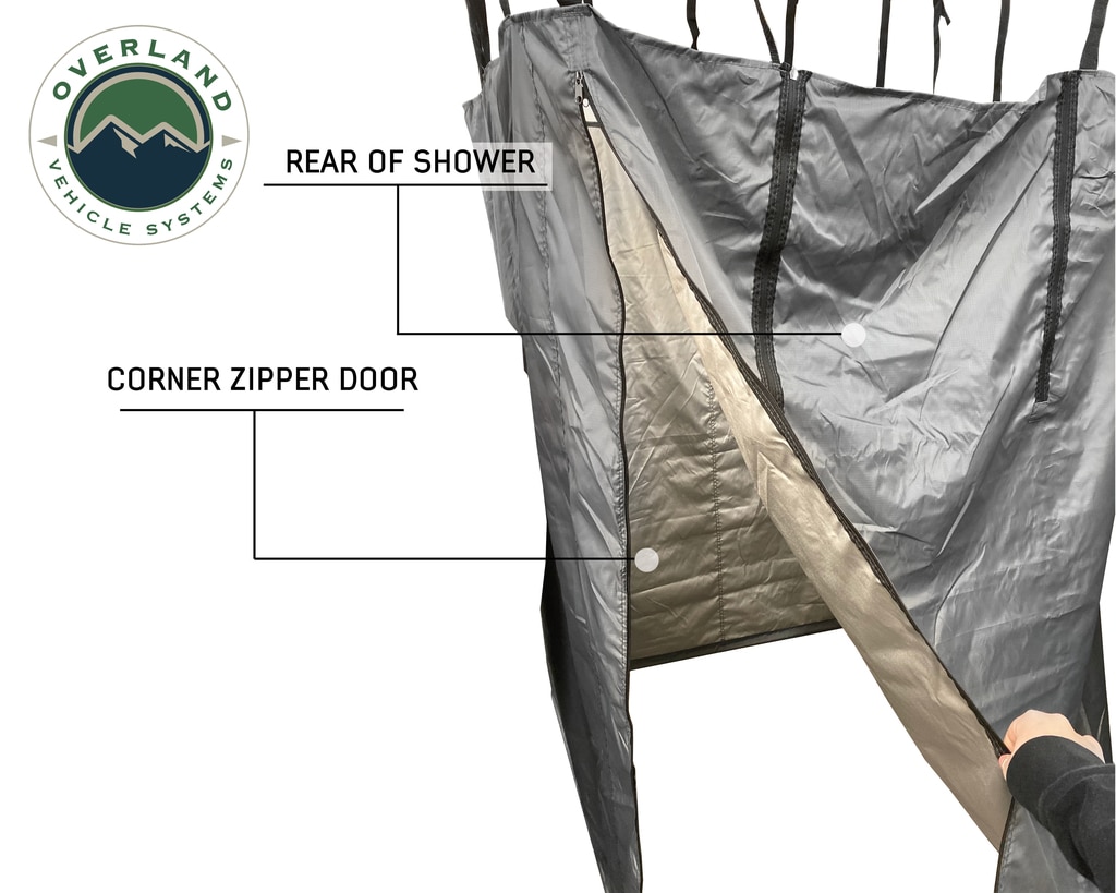 Overland Vehicle Systems Nomadic Quick Deploying Shower - Click Image to Close