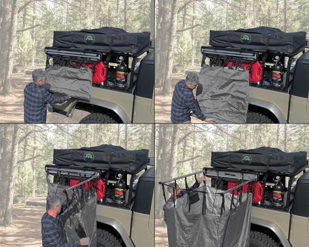 Overland Vehicle Systems Nomadic Quick Deploying Shower - Click Image to Close