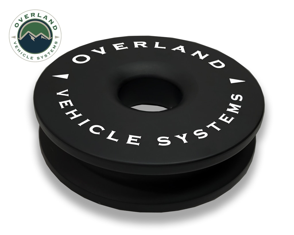 Overland Vehicle Systems 23 Inch Soft Shackle 5/8 Inch Diameter Combo Pack 44,500 lb and Recovery Ring 6.25 Inch Black - Click Image to Close