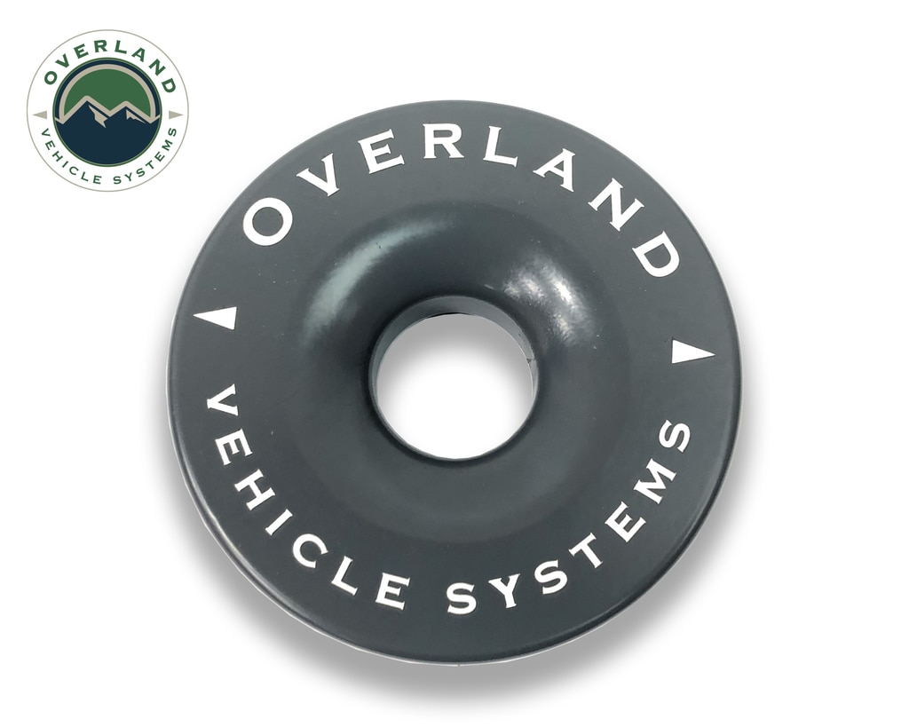 Overland Vehicle Systems Recovery Ring 4.00 Inch 41,000 LBS Gray With Storage Bag Universal - Click Image to Close