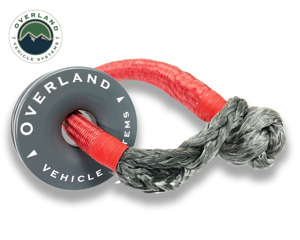 Overland Vehicle Systems Recovery Ring 4.00 Inch 41,000 LBS Gray With Storage Bag Universal - Click Image to Close