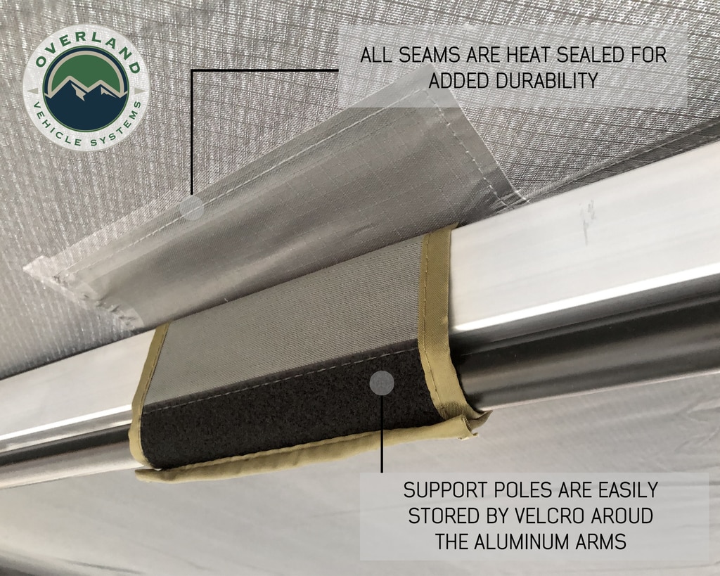 Overland Vehicle Systems Awning 270 Degree Awning and Wall 1, 2, & 3, W/Mounting Brackets Driverside Nomadic