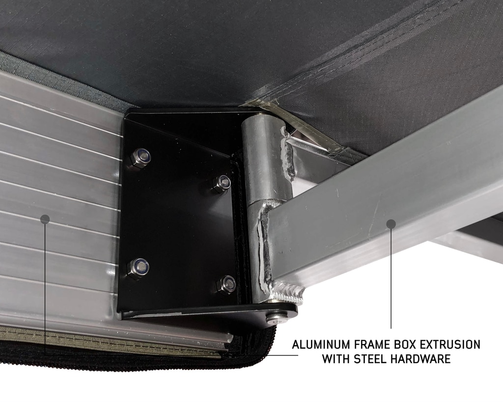 Overland Vehicle Systems Nomadic 270 LT Driver Side Awning With Bracket Kit - Click Image to Close