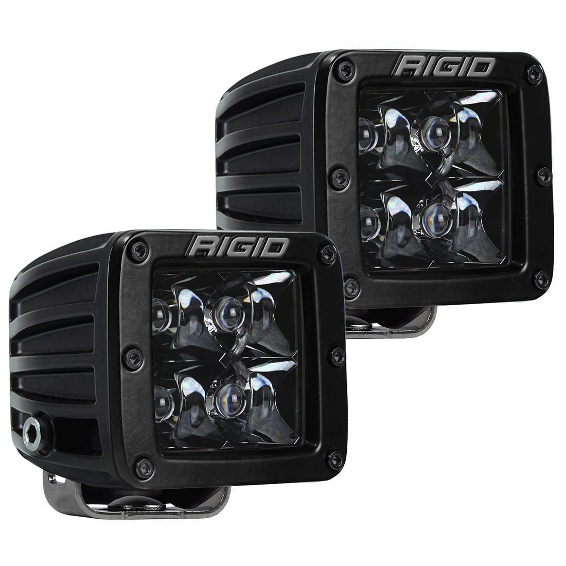 Rigid Industries Spot Surface Mount Midnight Pair D-Series Pro - Click Image to Close