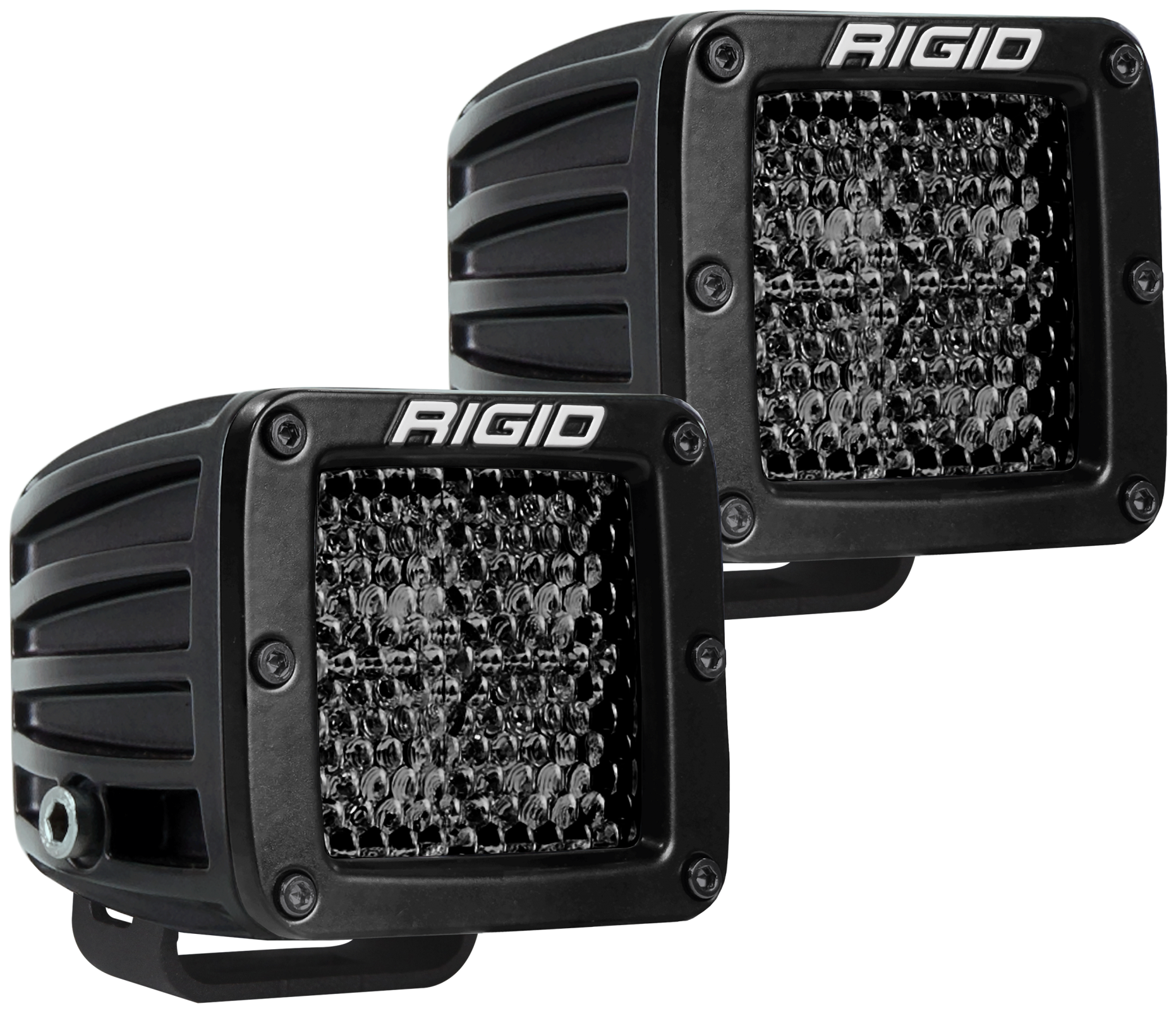 Rigid Industries Spot Diffused Midnight Surface Mount Pair D-Series Pro - Click Image to Close