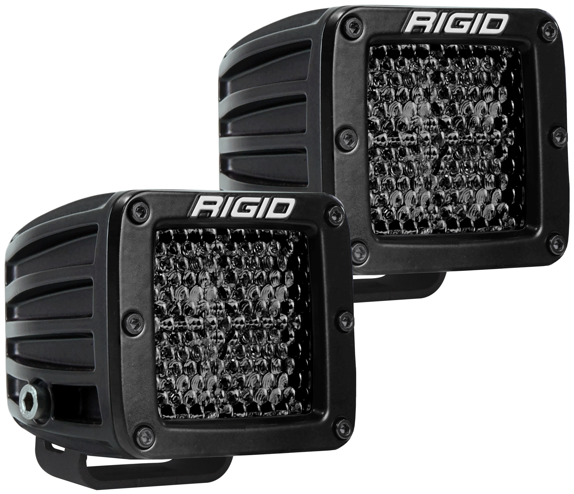 Rigid Industries Spot Diffused Midnight Surface Mount Pair D-Series Pro